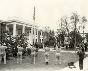 Library dedication ceremony - Memorial Day, 1969